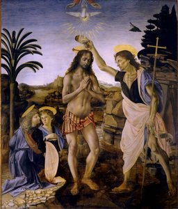 The Baptism Of Christ — Andrea Del Verrocchio