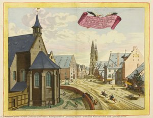 Königstrasse Looking North, With The Klarakirche And Lorenzkirche — Graff, Johann Andreas