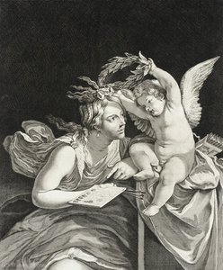 Allegorical Figure of Painting Wreathed
