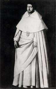 Fraile Mercedario — Francisco De Zurbarán, Baroque Religious Painting
