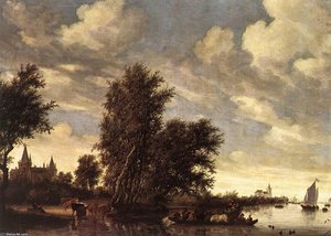 The Ferry Boat — Salomon Van Ruysdael