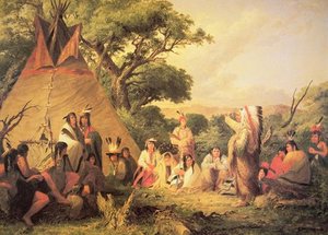 Sioux Indian Council — Seth Eastman