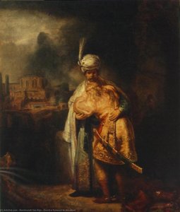 David's Farewell To Jonathan — Rembrandt Van Rijn, Baroque