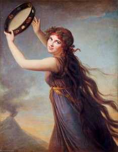 Lady Hamilton (1761–1815), As A Bacchante — Louise Élisabeth Vigée Le Brun