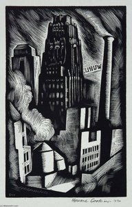 Radiator Building (illustration For Spiral Press) — Howard Cook