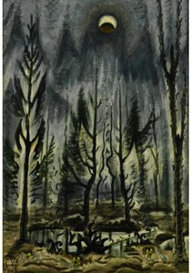 Eclipse Of The Moon In Spring — Charles Burchfield