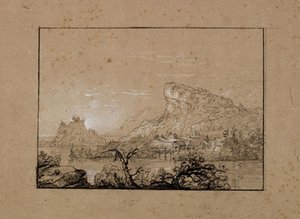 View Of Lake And Peaks — Thomas Cole