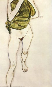 Femme Au Corsage Vert 1913 — Egon Schiele