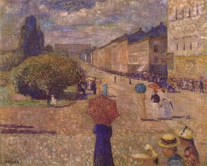 Spring Day Street Karl Johan — Edvard Munch