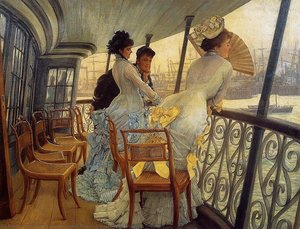 The Gallery Of The H.m.s. Calcutta — James Jaques Joseph Tissot