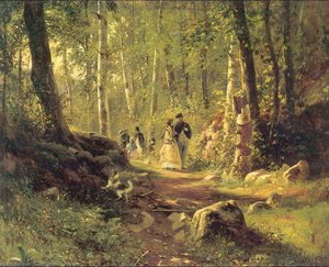 Walk In A Forest — Ivan Ivanovich Shishkin, Russian Landscape