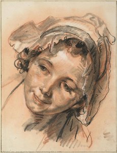 Head Of Smiling Girl, C. 1765 — Jean-baptiste Greuze, Romanticism