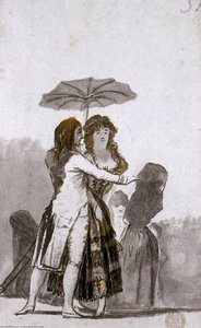Couple With Parasol On The Paseo — Francisco José De Goya Y Lucientes