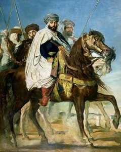 Le Calife De Constantine Ali Ben Ahmed (also Known As The Caliph Of Constantine Ali-hamed Followed By His Escort) — Théodore Chassériau, Romanticism
