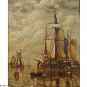 Dutch Harbor Scene — Paul Jean Clays
