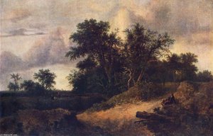 Landscape With A House In The Grove — Jacob Isaackszoon Van Ruisdael