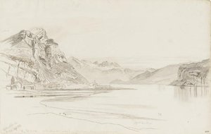 View Of Wallenstadt See, Switzerland — Edward Lear