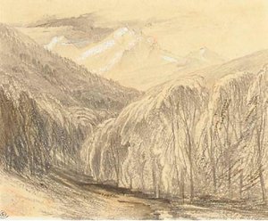 The Pass Of Monte D'oro, Corsica — Edward Lear