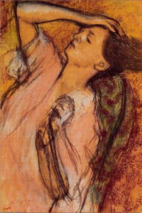 Combing The Hair — Edgar Degas, Impressionistic Realism
