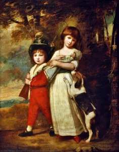 Portrait Of The Vernon Children — George Romney, Neoclassicism