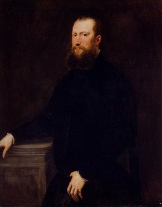 Portrait Of A Bearded Venetian Nobleman — Jacopo Tintoretto, Venetian Renaissance