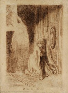 Faust: Margaret In The Church — Dante Gabriel Rossetti