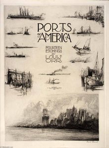 Title Page (notes From The Artist's Sketchbook), From The Portfolio, Ports Of America — Louis Orr