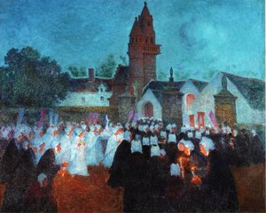 Procession At Nenvic — Ferdinand Du Puigaudeau