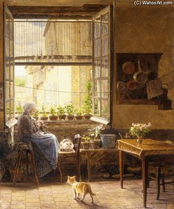 A Quiet Afternoon — Marie Francois Firmin-girard