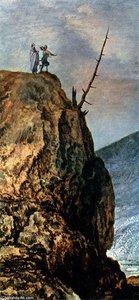 Landscape With The Temptation Of Christ (detail) — Joos De Momper, Baroque Landscape