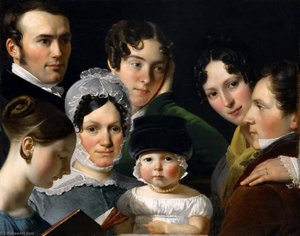 The Dubufe Family In 1820 — Claude Marie Paul Dubufe, Neoclassicism