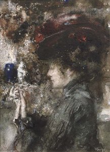 An Elegant Lady Wearing A Red Hat