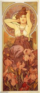 Amethyst — Alphonse Mucha, Art Nouveau
