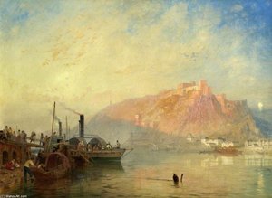 Ehrenbreitstein, From Coblenz, Germany, On The Rhine — James Baker Pyne
