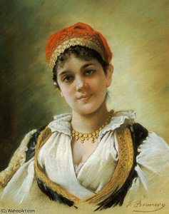 A Woodland Maiden — Emile Vernon