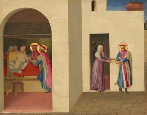 The Healing Of Palladia By Saint Cosmas And Saint Damian — Fra Angelico, Early Renaissance