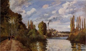 Riverbanks In Pontoise — Camille Pissarro