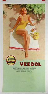 Veedol Pin-up Advertisement — Haddon Hubbard Sundblom