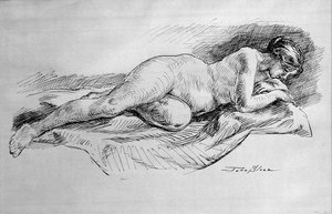 Nude On Blanket — John French Sloan