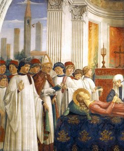 Obsequies Of St Fina (detail) — Domenico Ghirlandaio