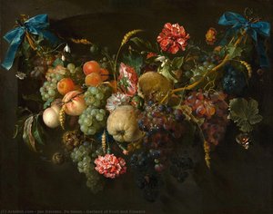 Garland Of Fruit And Flowers — Jan Davidszoon De Heem Or Johannes De Heem Or Johannes Van Antwerpen Or Jan Davidsz De Hem