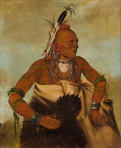 Wa Ho Béck Ee, A Handsome Brave — George Catlin