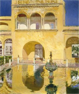The Alcazar At Seville — Joaquín Sorolla Y Bastida, Late Impressionism