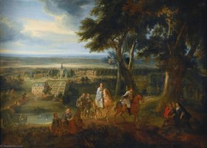 Rudolf Hapsburg (1218 1291) handing over his horse to a priest delivering the Viaticum