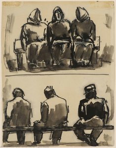 Figure Studies — Josef Herman Obe Ra