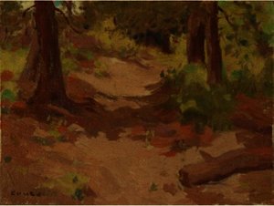 Trees And Horizontal Shadows — Eanger Irving Couse