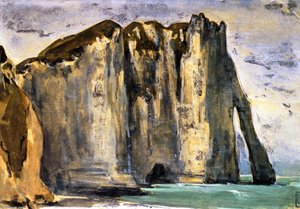 Cliffs Of Étretat — Eugène Delacroix