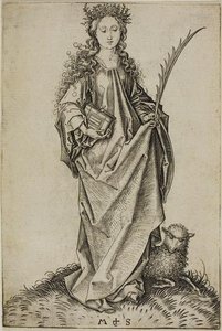 St Agnes — Martin Schongauer