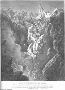 The Death Of Korah, Dathan, And Abiram — Paul Gustave Doré, Romanticism