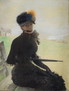 Femme Aux Pompons (woman With Pompoms) — Giuseppe De Nittis
